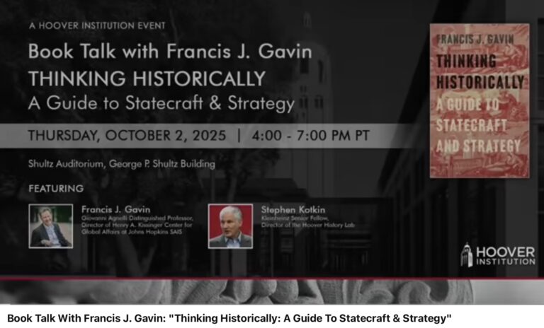 A HOOVER INSTITUTION EVENT